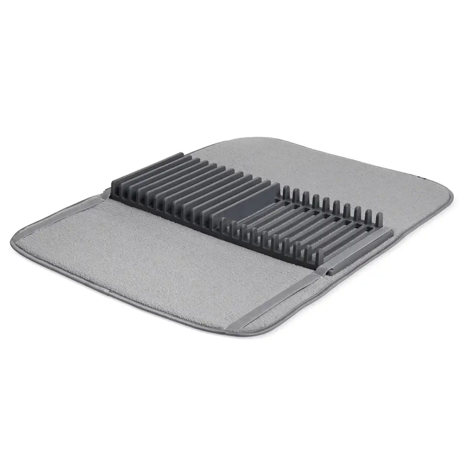 Umbra UDry Dish Rack and Drying Mat (Charcoal) 330720-149 -