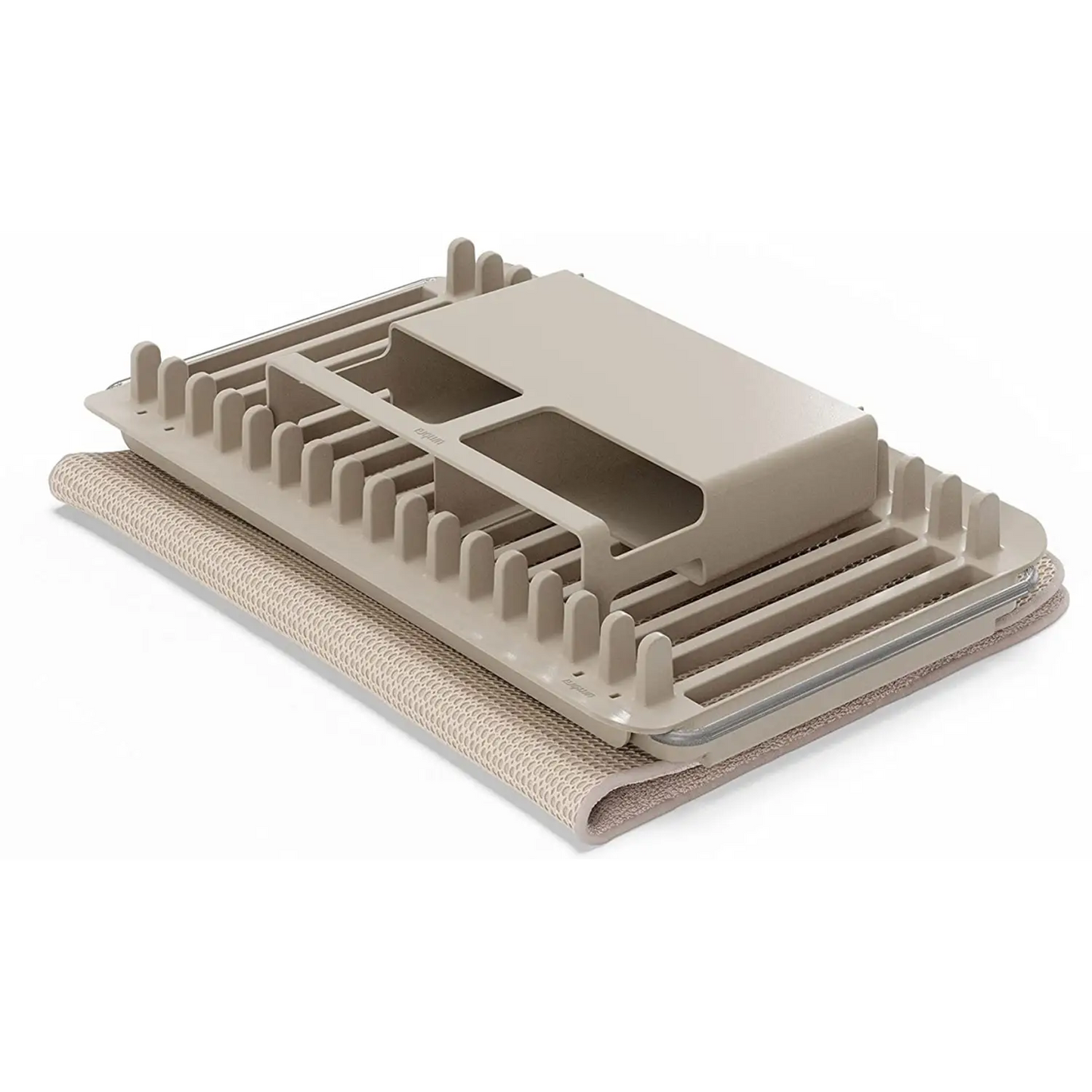 Umbra UDry Over The Sink Dish Rack and Drying Mat (Latte)