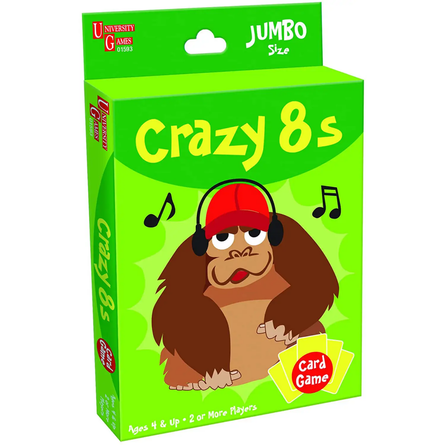 University Games Crazy 8s Travel Card Game 01593 (for kids 4
