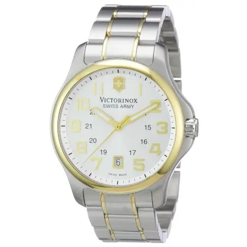 Victorinox Swiss Army Men Officers Quartz Two Toned