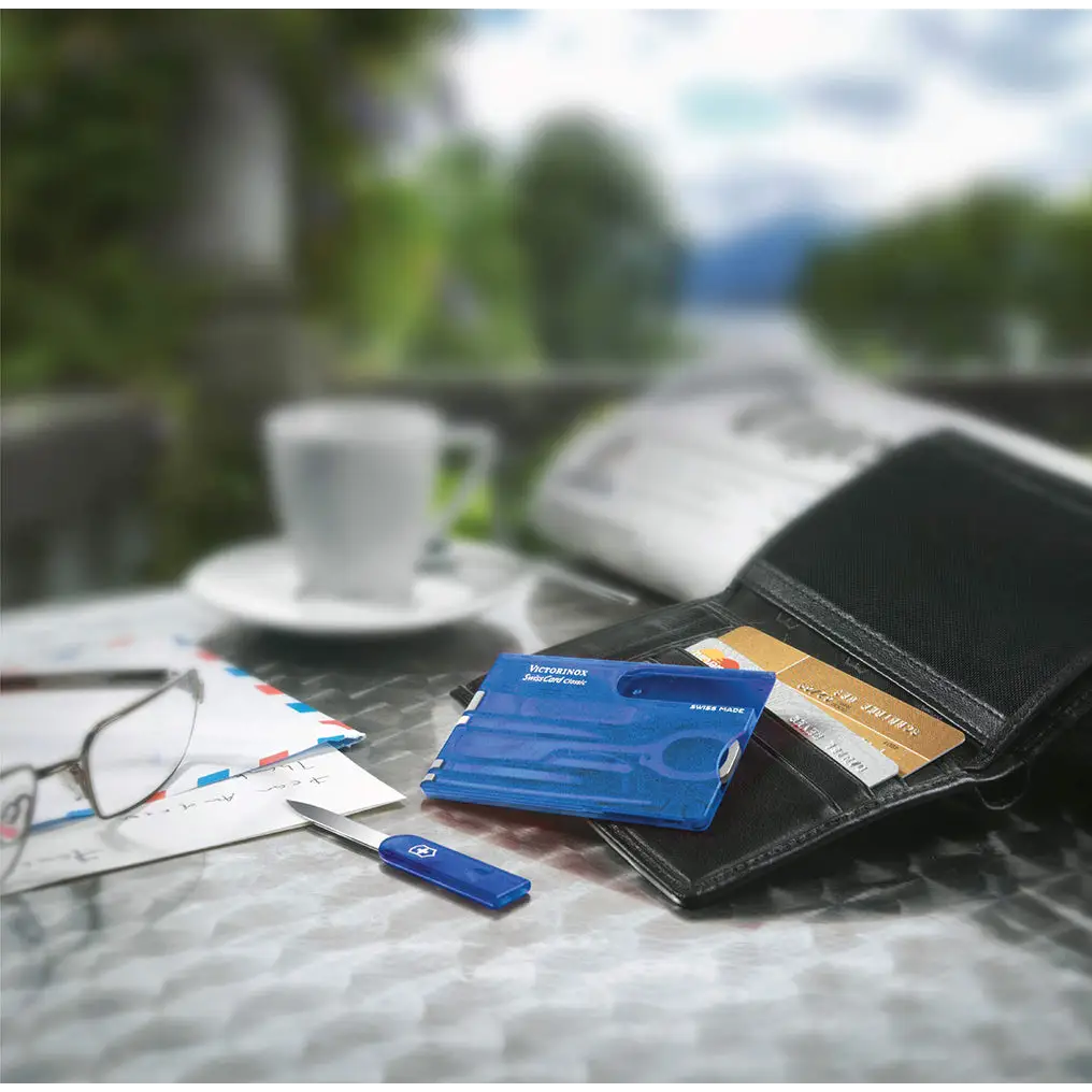 Victorinox Swiss Card Classic 10-in-1 Multitool (Blue