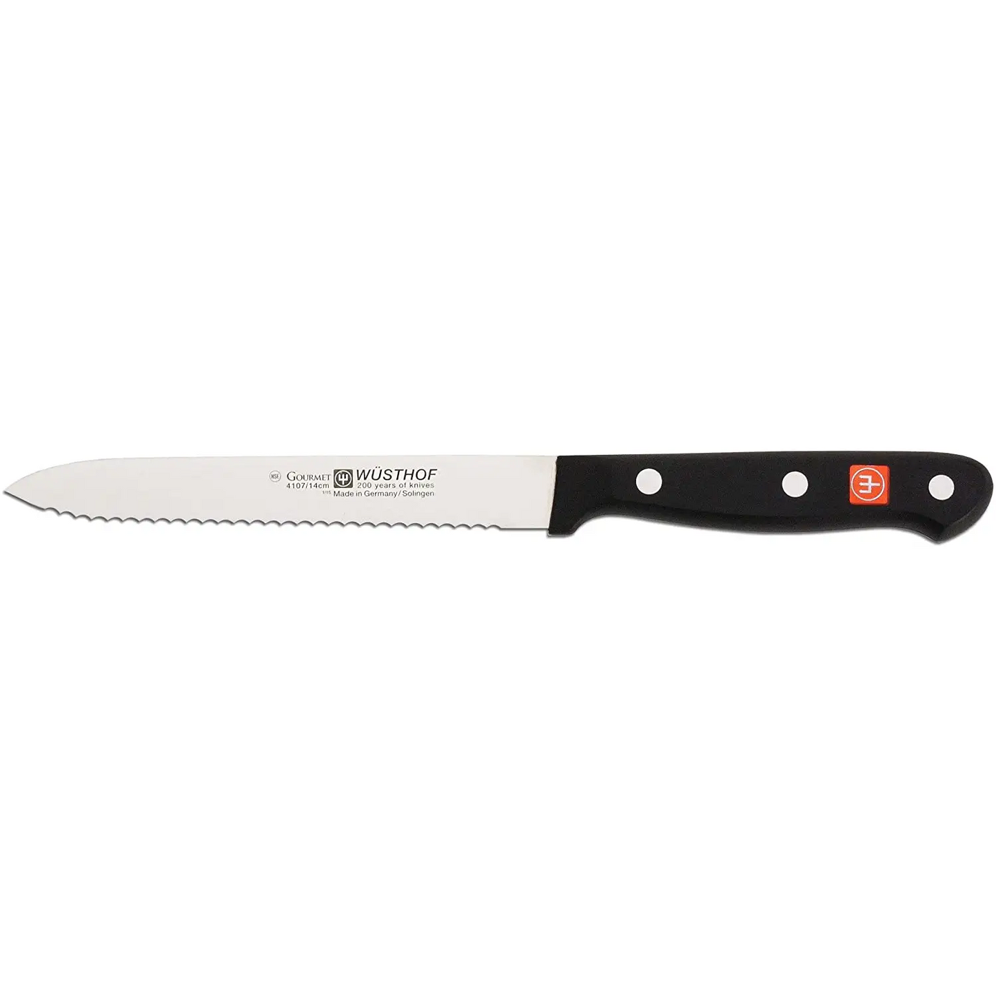 W-4107-1025046314 Wusthof Gourmet 5-Inch Serrated Utility