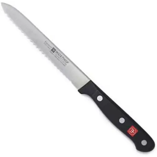 W-4107-1025046314 Wusthof Gourmet 5-Inch Serrated Utility