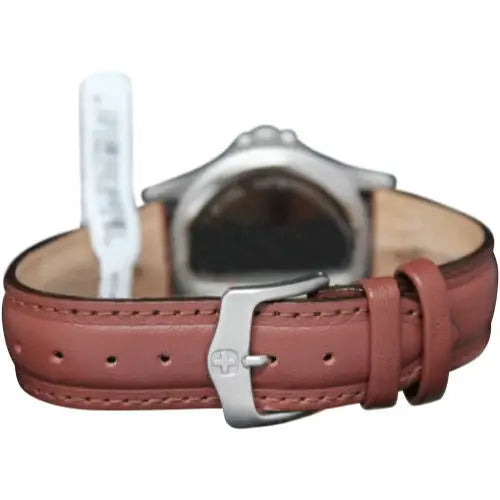 Wenger Men’s Black Dial Brown Leather strap Watch 79115BRBLK