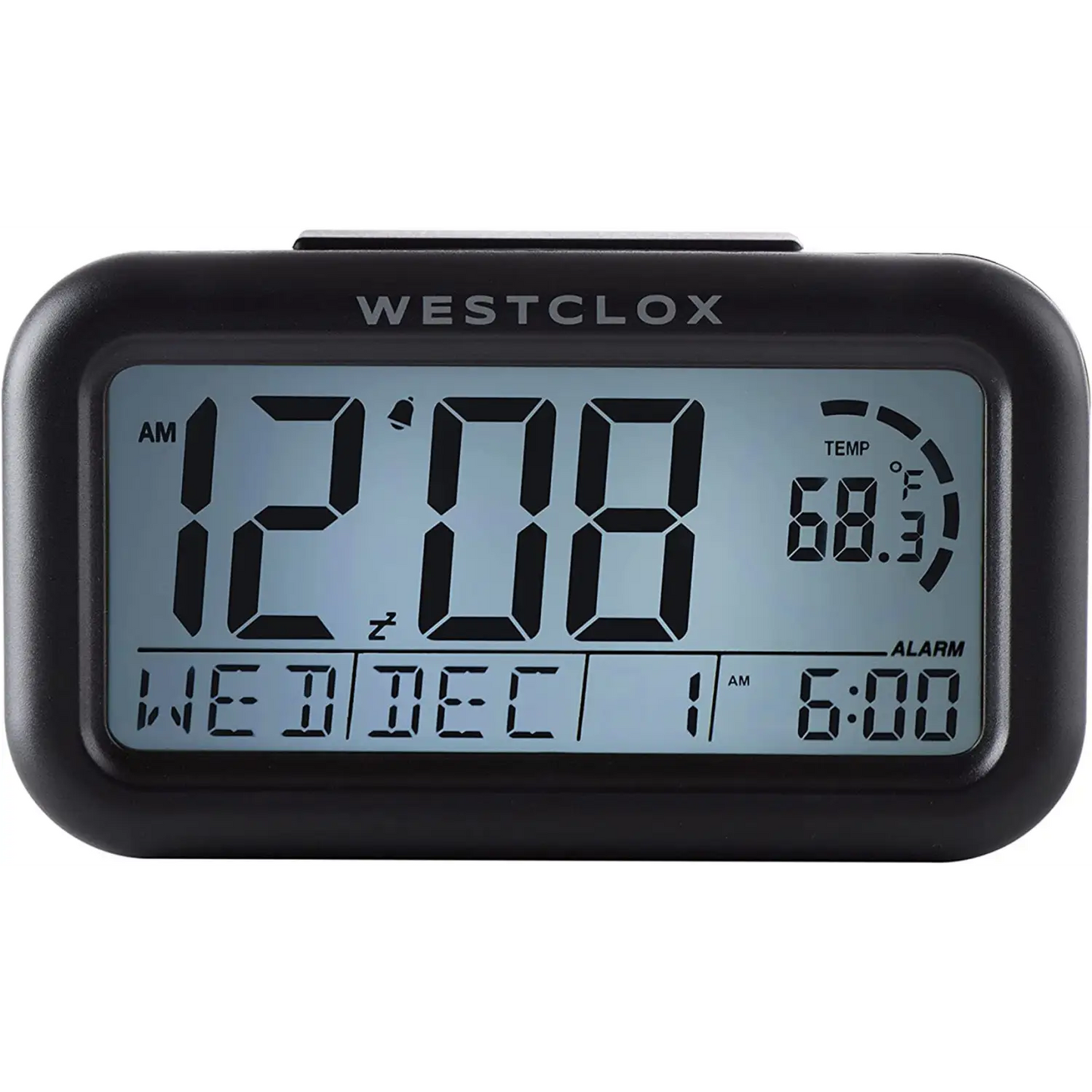 Westclox 1.3 Digital Quartz LCD Calendar Alarm Clock