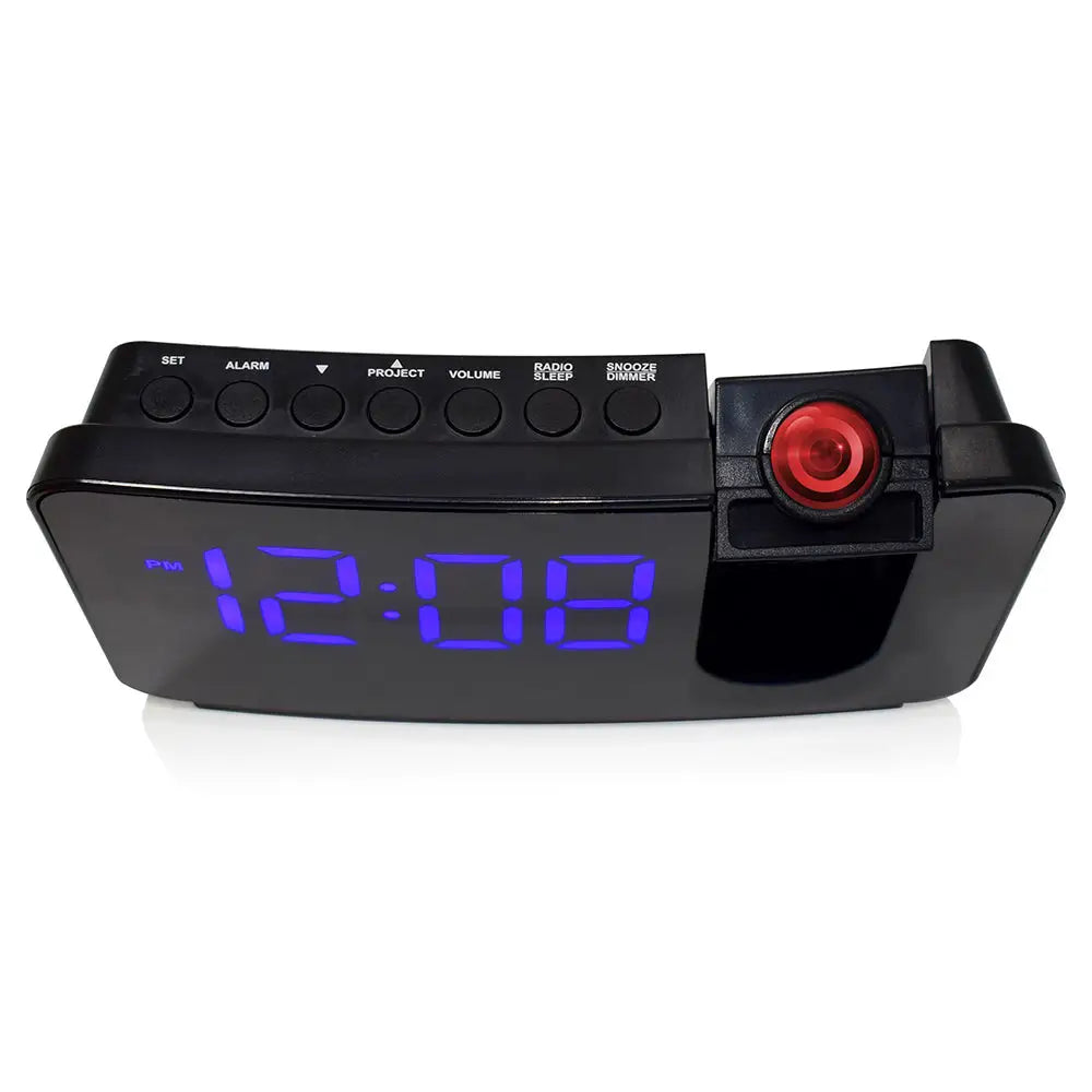 Westclox 1.4 Blue Digital Display FM Radio Projection Alarm