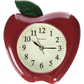 Westclox Analog Quartz 10 3D Red Apple Resin Wall Clock