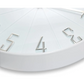 Westclox Modern Raised Numbers 12 White Wall Clock 32256W -