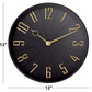 Westclox Quartz 12 Black Modern Wall Clock 32256 - Misc