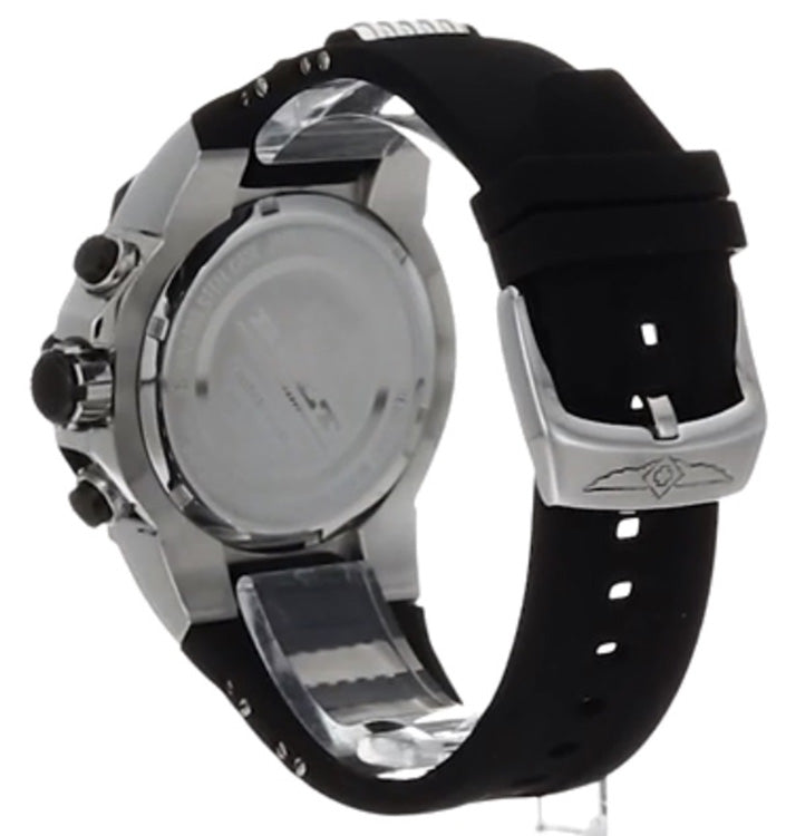 Invicta Men's Bolt Quartz Chrono 100m S. Steel Black Polyurethane Watch 25470
