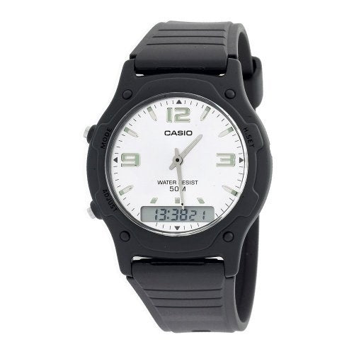Casio Men's AW49HE-7AV Ana-Digi Dual Time Watch