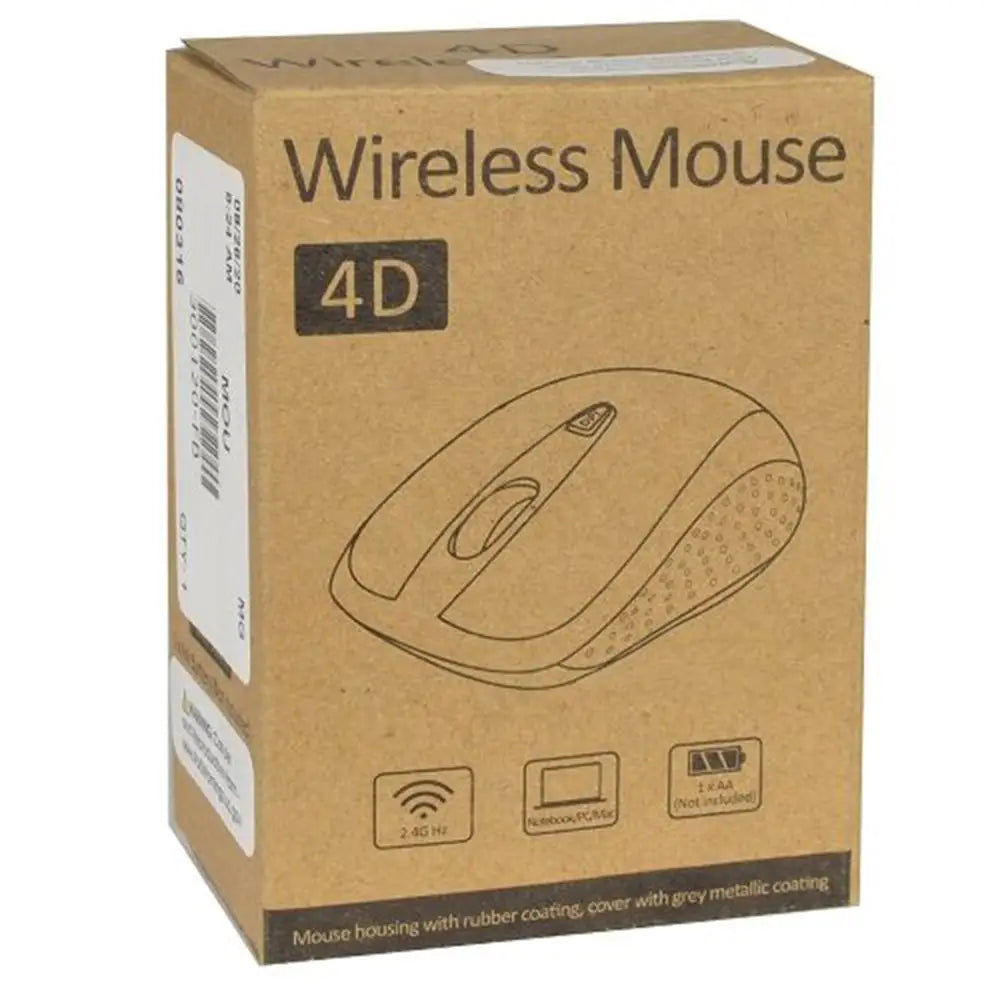2.4GHz Wireless 3-Button Optical Scroll Mouse w/1600 DPI &