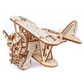 502328 Wooden City 3D Puzzle Building Mechanical Biplane