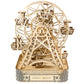 502330 Wooden City 3D Puzzle Building Mechanical Ferris