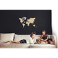502341 Wooden City Wall Mounted World Map (32x21 inches -
