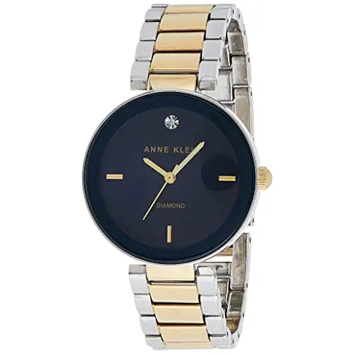 Anne Klein Women’s Genuine Diamond Dial Bracelet Watch -