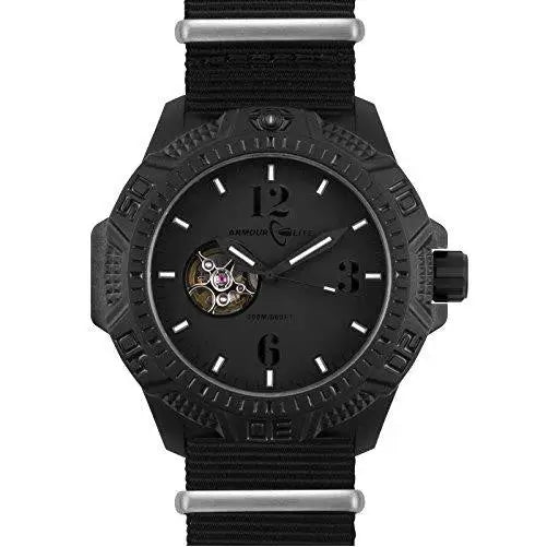 ArmourLite Men’s Caliber Series Blackout Automatic Watch