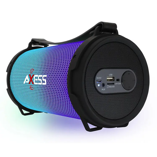 Axess Bluetooth Disco LED Lights 1.0Ch Rechargeable Speaker