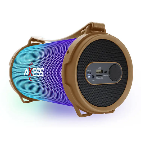 Axess Bluetooth Disco LED Lights 1.0Ch Rechargeable Speaker