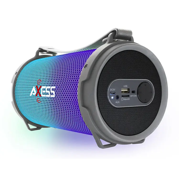 Axess Bluetooth Disco LED Lights 1.0Ch Rechargeable Speaker