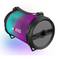 Axess Bluetooth LED Lights Rechargeable Speaker w/ Wired Mic