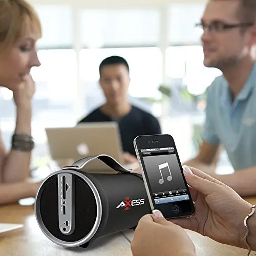 Axess Bluetooth SD Card/AUX/FM Inputs 2.1 Hi-Fi Grey