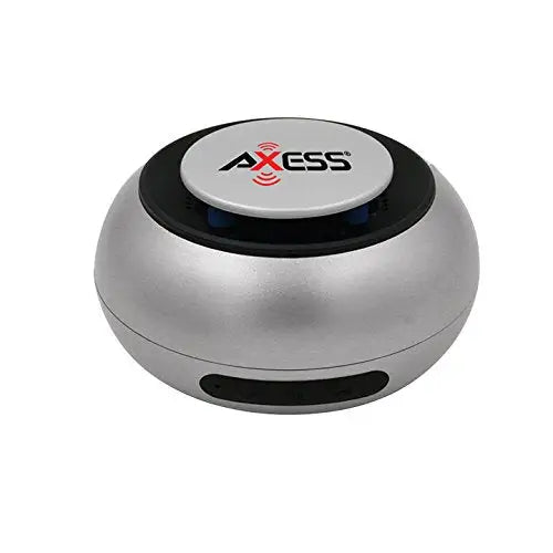 AXESS Bluetooth Speaker Built-In Rechargeable Battery Silver
