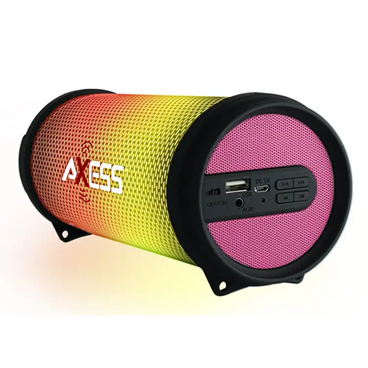 Axess Dancing LED Lights HiFi Bluetooth Rechargeable Speaker