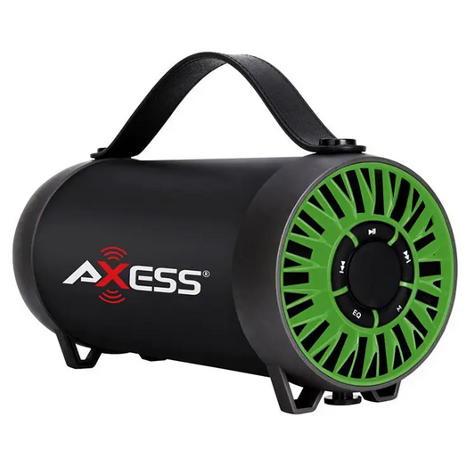Axess Portable Bluetooth Rechargeable Speaker USB FM Radio