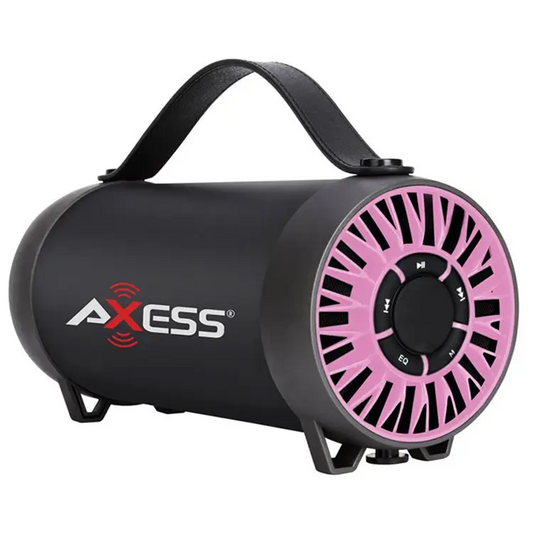 Axess Portable Bluetooth Rechargeable Speaker USB FM Radio