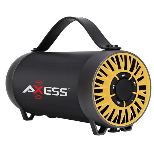 Axess Portable Bluetooth Rechargeable Speaker USB FM Radio