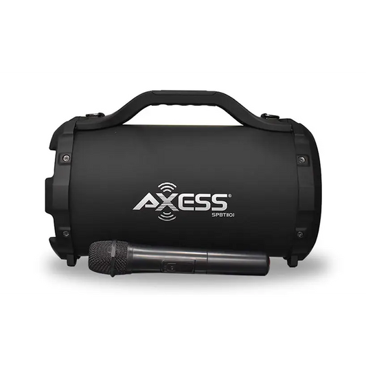Axess Rumble Sonic Rubberized Speaker with Wireless Mic