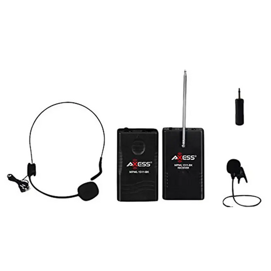 AXESS Wireless Headset Microphone MPWL1511-BK - Misc