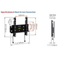 Barkan Fixed Flat/Curved Wall Mount (fits up to 26 - 39 TVs)