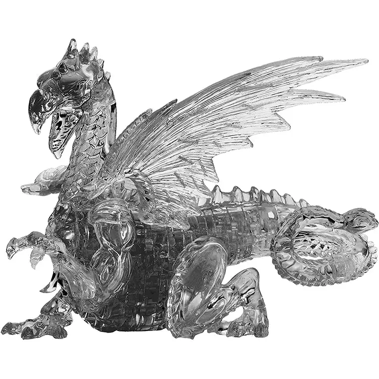 Bepuzzled Deluxe 3D Crystal Jigsaw Puzzle - Black Dragon DIY
