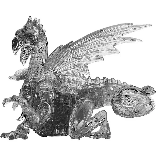 Bepuzzled Deluxe 3D Crystal Jigsaw Puzzle - Black Dragon DIY
