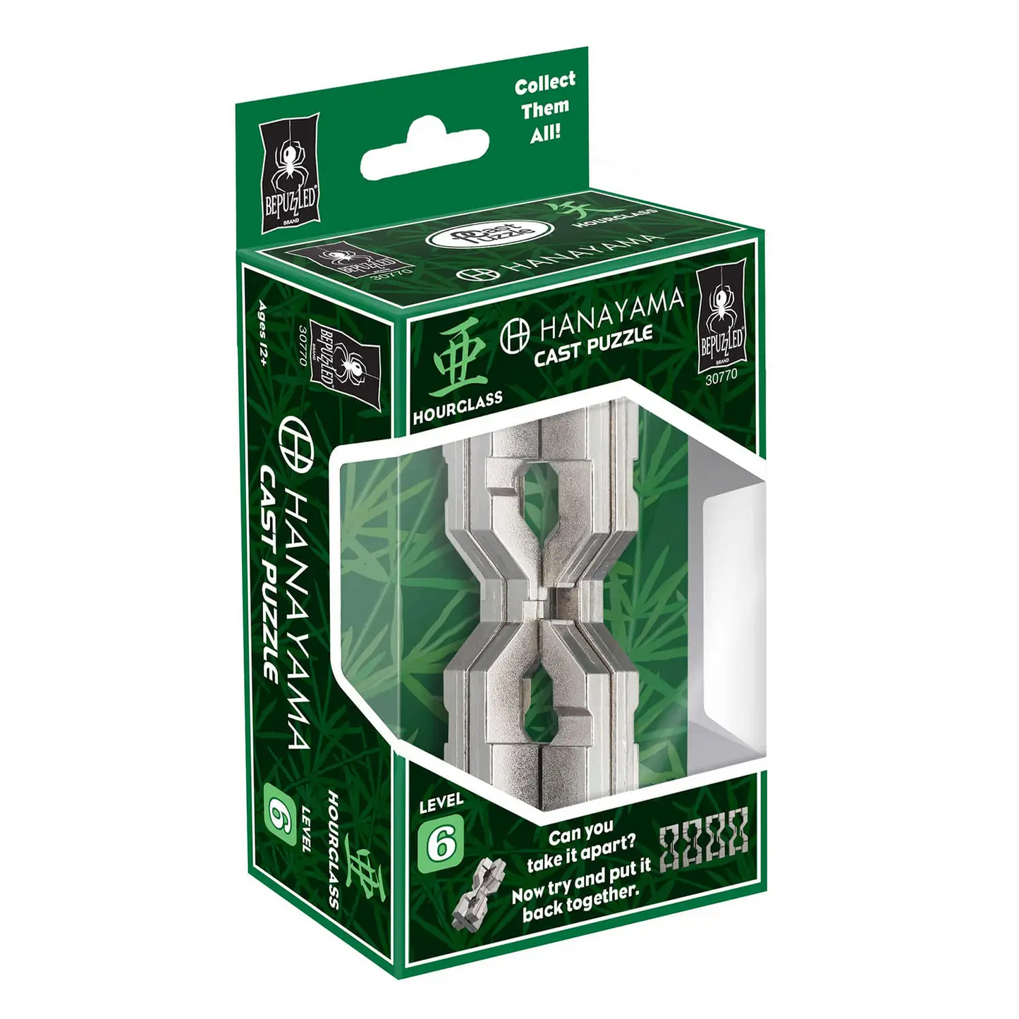 BePuzzled Hourglass Hanayama Cast Puzzle Brain Teaser 30770