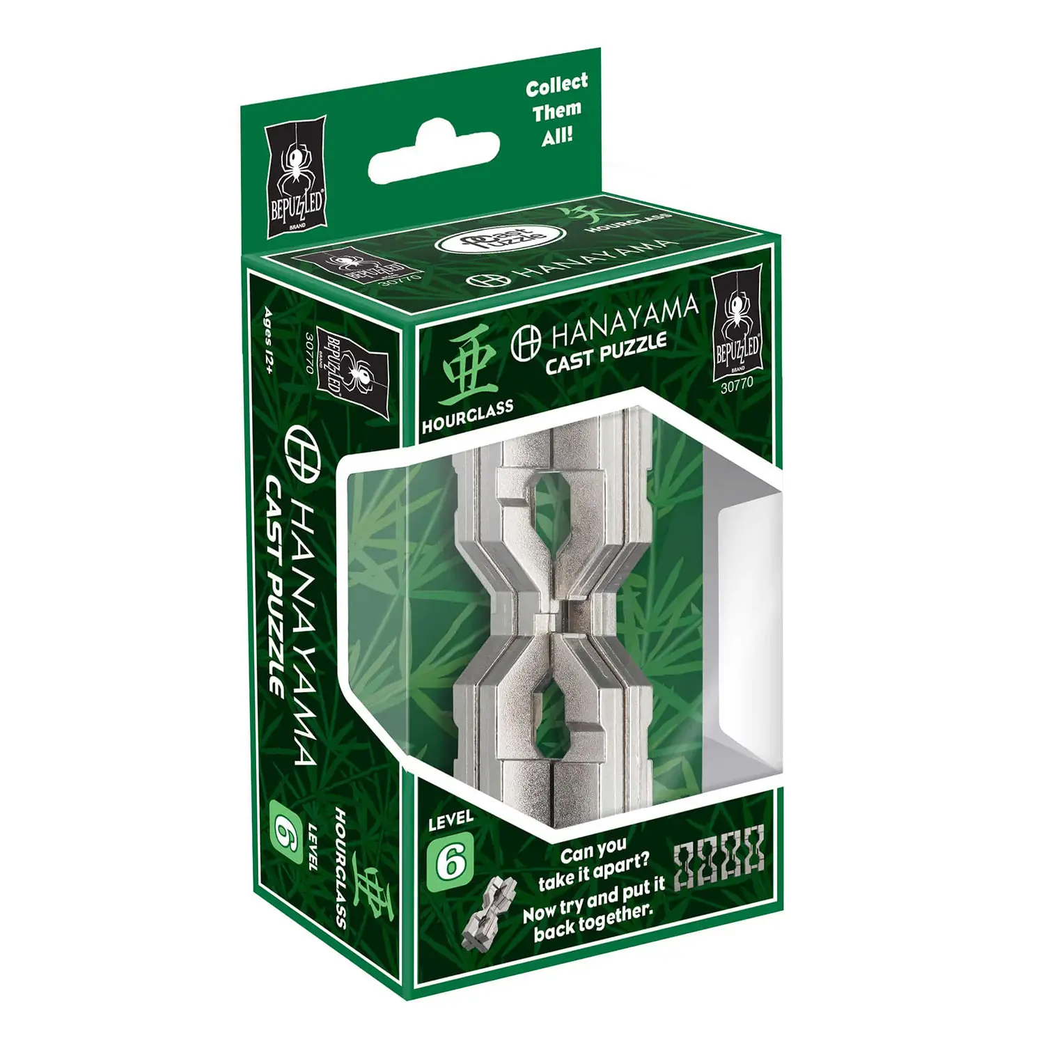 BePuzzled Hourglass Hanayama Cast Puzzle Brain Teaser 30770