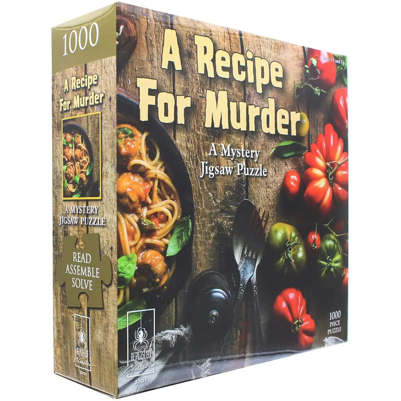 Bepuzzled Mystery Jigsaw Puzzle - A Recipe for Murder (1000