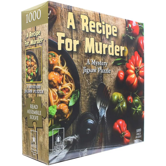 Bepuzzled Mystery Jigsaw Puzzle - A Recipe for Murder (1000