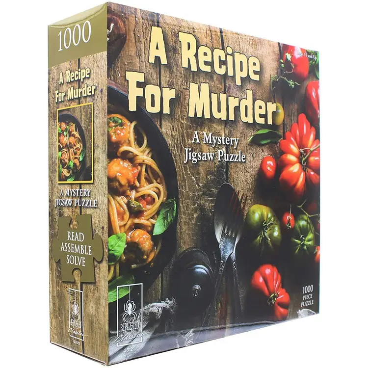 Bepuzzled Mystery Jigsaw Puzzle - A Recipe for Murder (1000