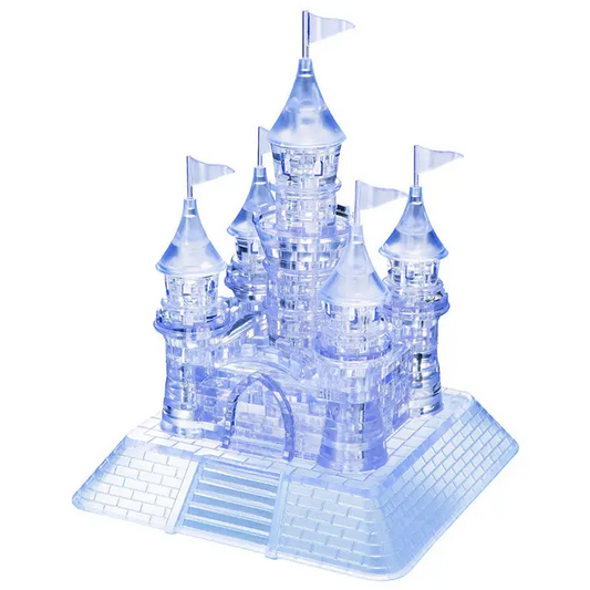 BePuzzled The Castle Deluxe 3D Crystal Puzzle Clear