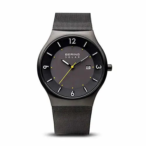 Bering Men’s Analogue Quartz Brushed Black Stainless Steel