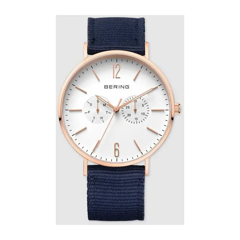 Bering Men’s Classic Dual Strap Stainless Steel Watch