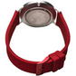Bering Women’s Aurora Quartz Aluminum/Red Silicone Watch