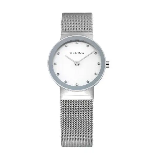 Bering Women’s Classic Swarovski Crystals Silver Tone Watch