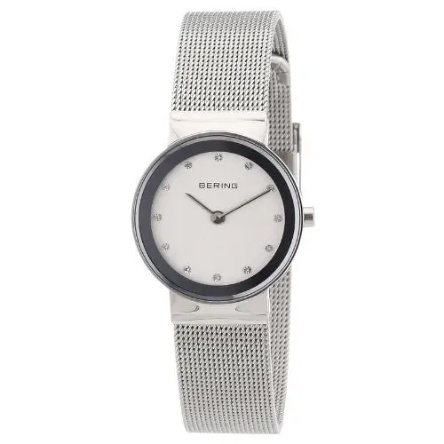 Bering Women’s Classic Swarovski Crystals Silver Tone Watch