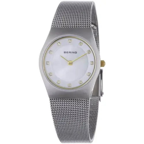 Bering Women’s Swarovski Crystals Silver Tone Stainless
