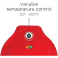Betty Crocker 12 Pizza Maker with Variable Temperature (Red)