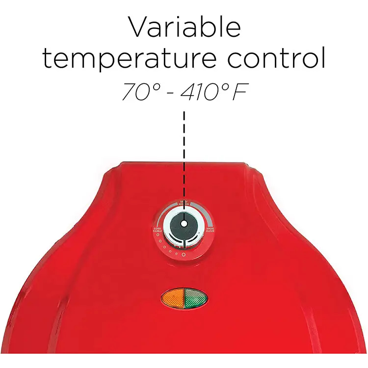 Betty Crocker 12 Pizza Maker with Variable Temperature (Red)